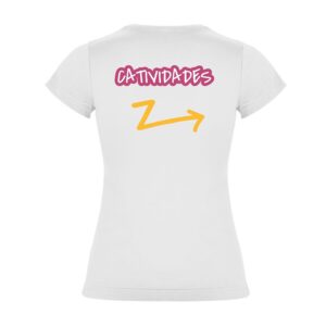 Camiseta NIÑA blanca detras