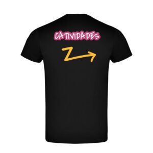 Camiseta NIÑO negra detras