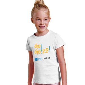Camiseta NIÑA blanca delante