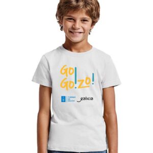 Camiseta NIÑO blanca delante